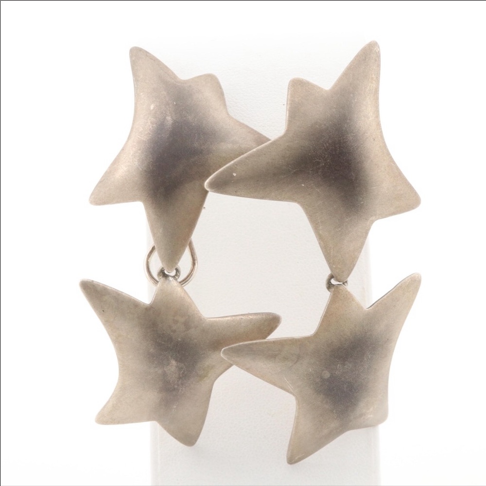 Vintage Stephen Dweck sterling silver earrings.